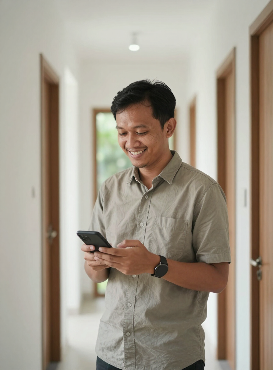 Pemilik kos menggunakan KelolaPro